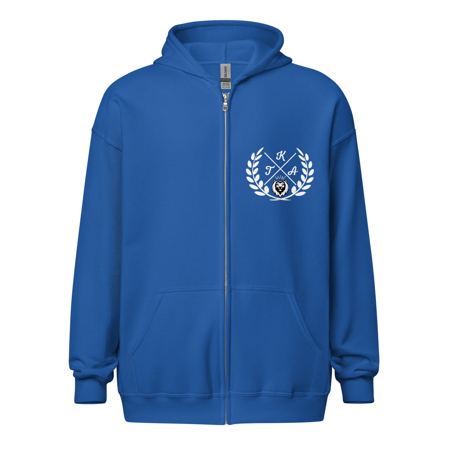 Crested Lion Zip Hoodie