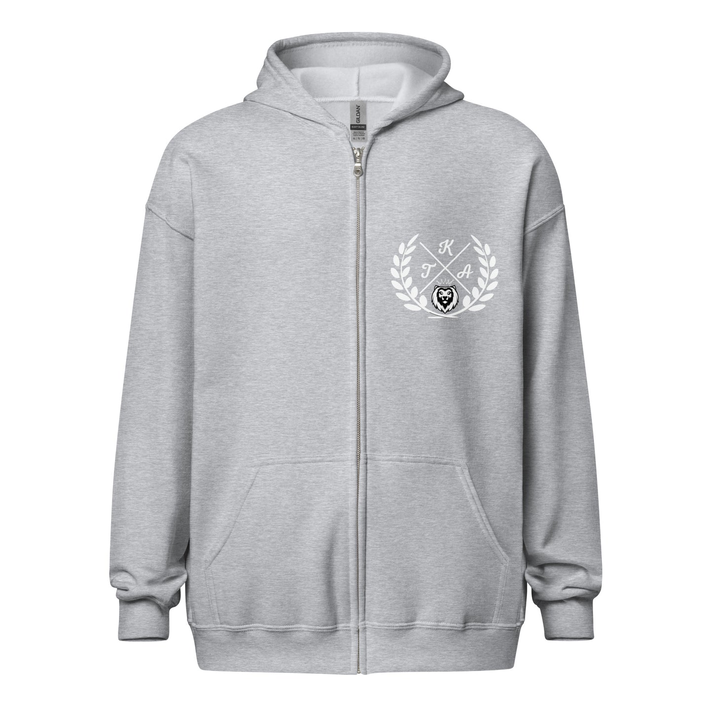 Crested Lion Zip Hoodie