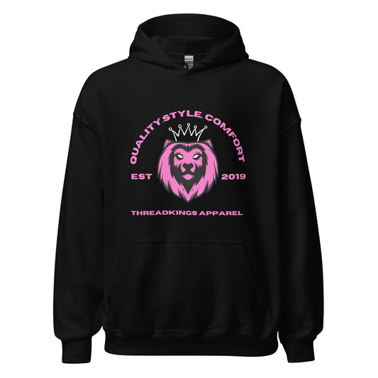 Q.S.C Pink Lion Hoodie