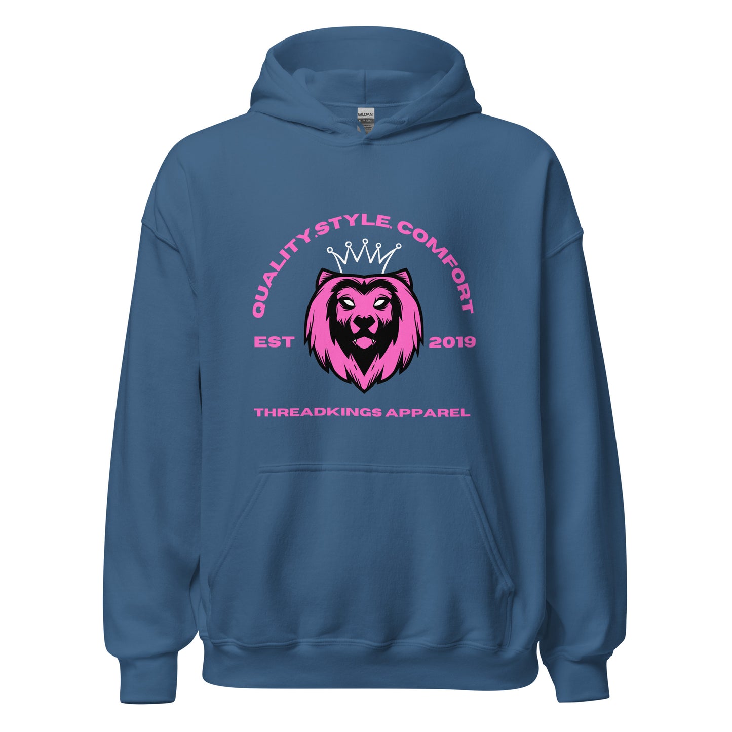 Q.S.C Pink Lion Hoodie