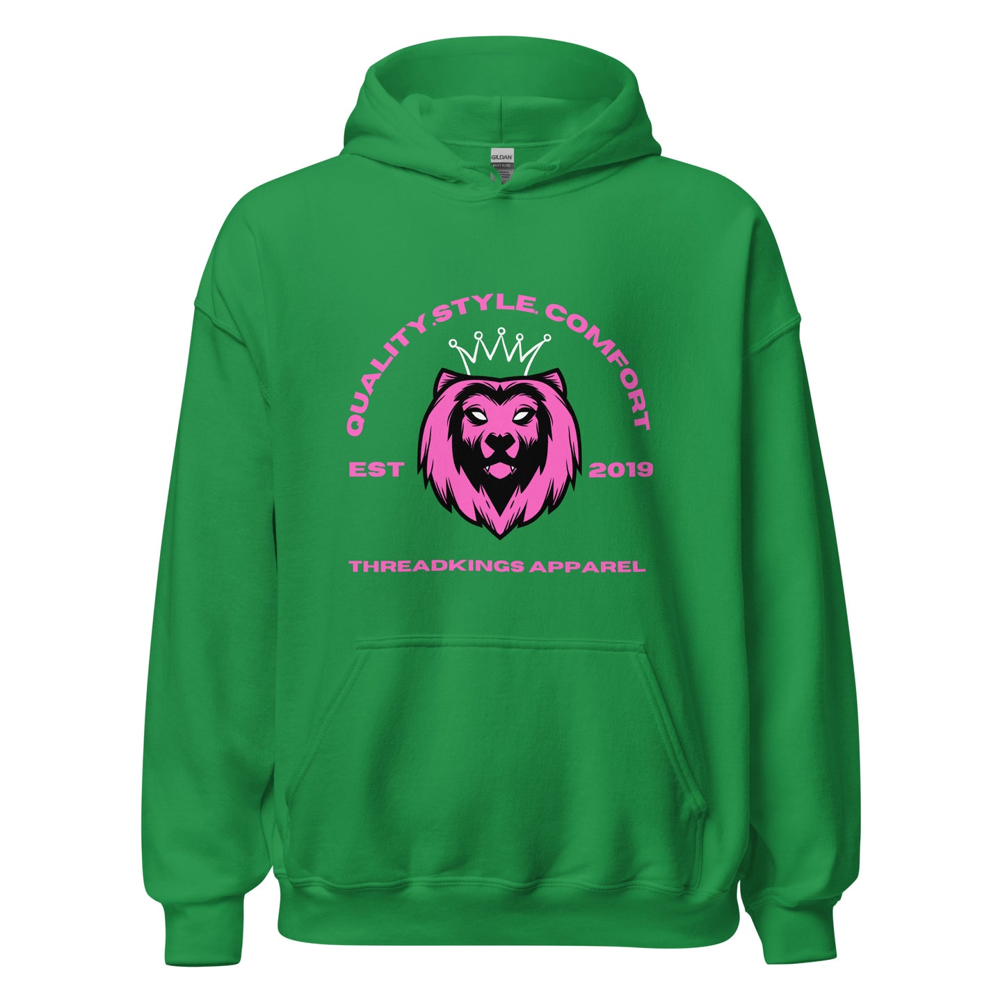 Q.S.C Pink Lion Hoodie