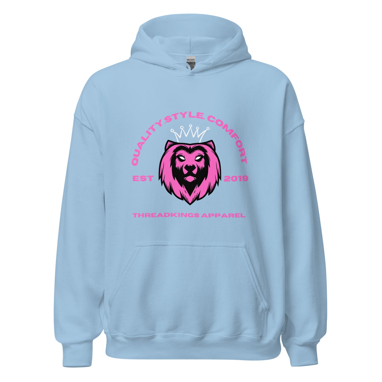 Q.S.C Pink Lion Hoodie