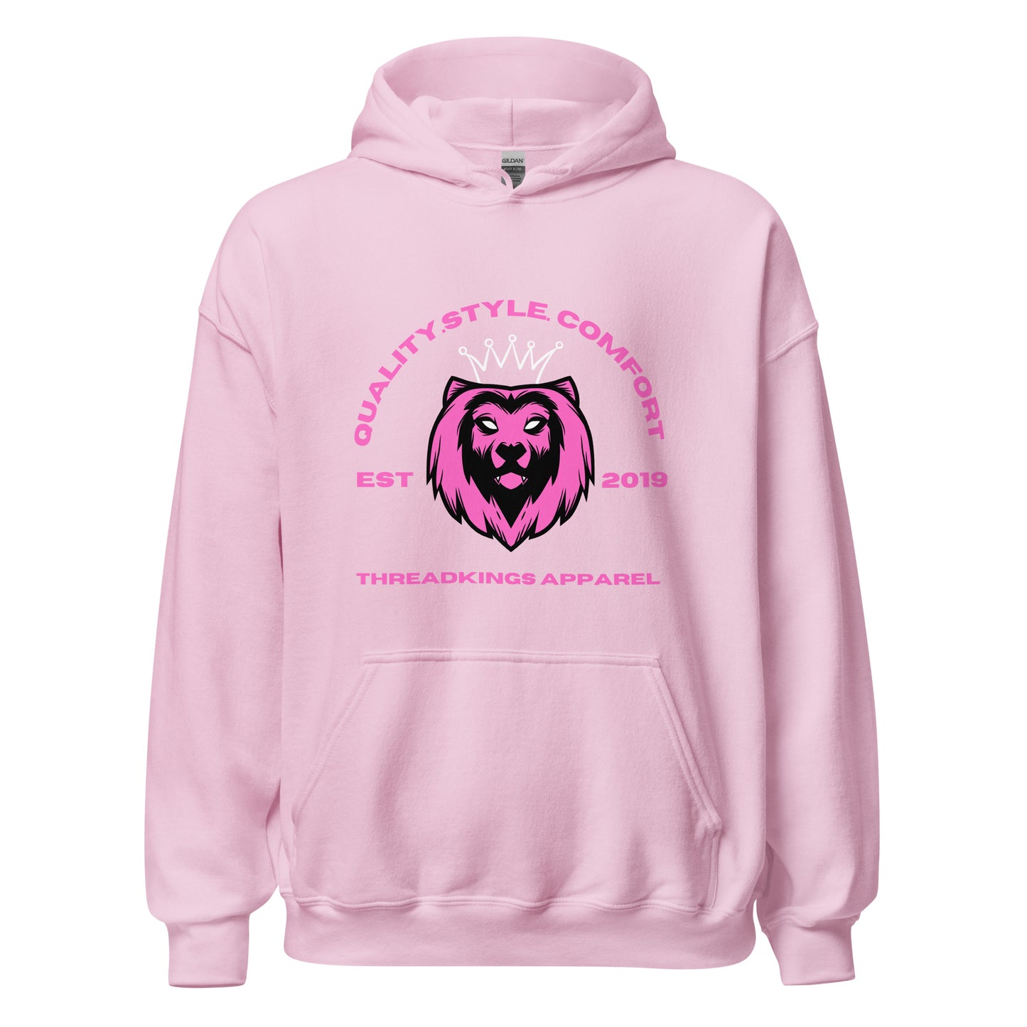 Q.S.C Pink Lion Hoodie