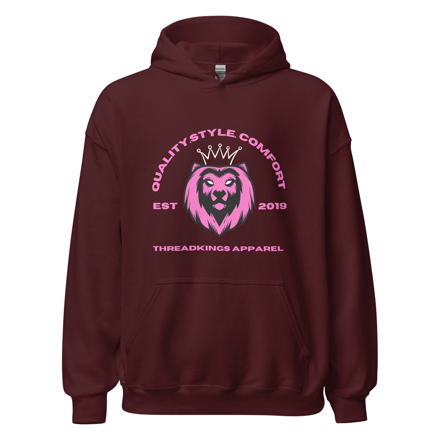 Q.S.C Pink Lion Hoodie