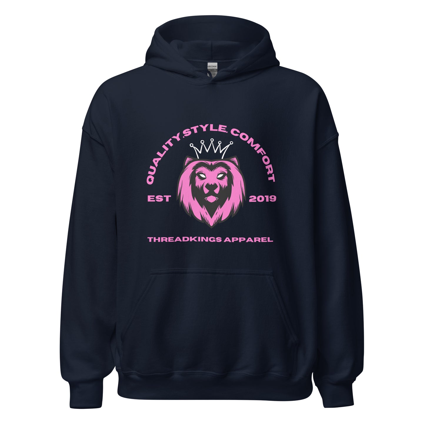 Q.S.C Pink Lion Hoodie