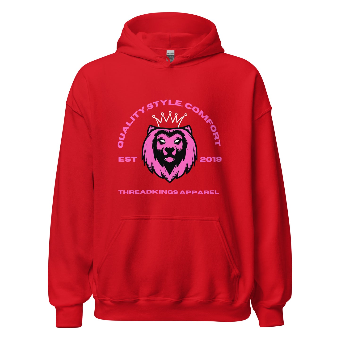 Q.S.C Pink Lion Hoodie
