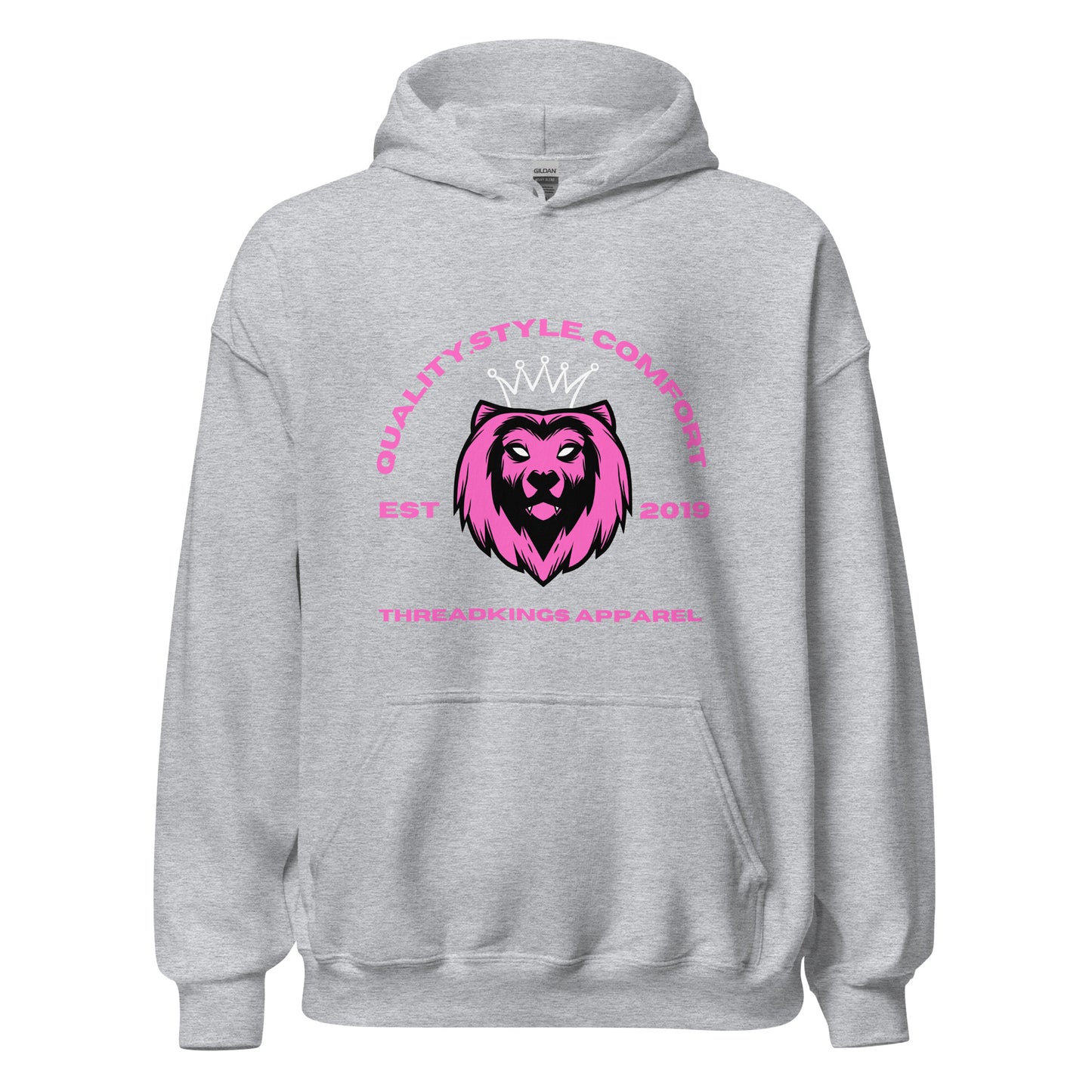Q.S.C Pink Lion Hoodie