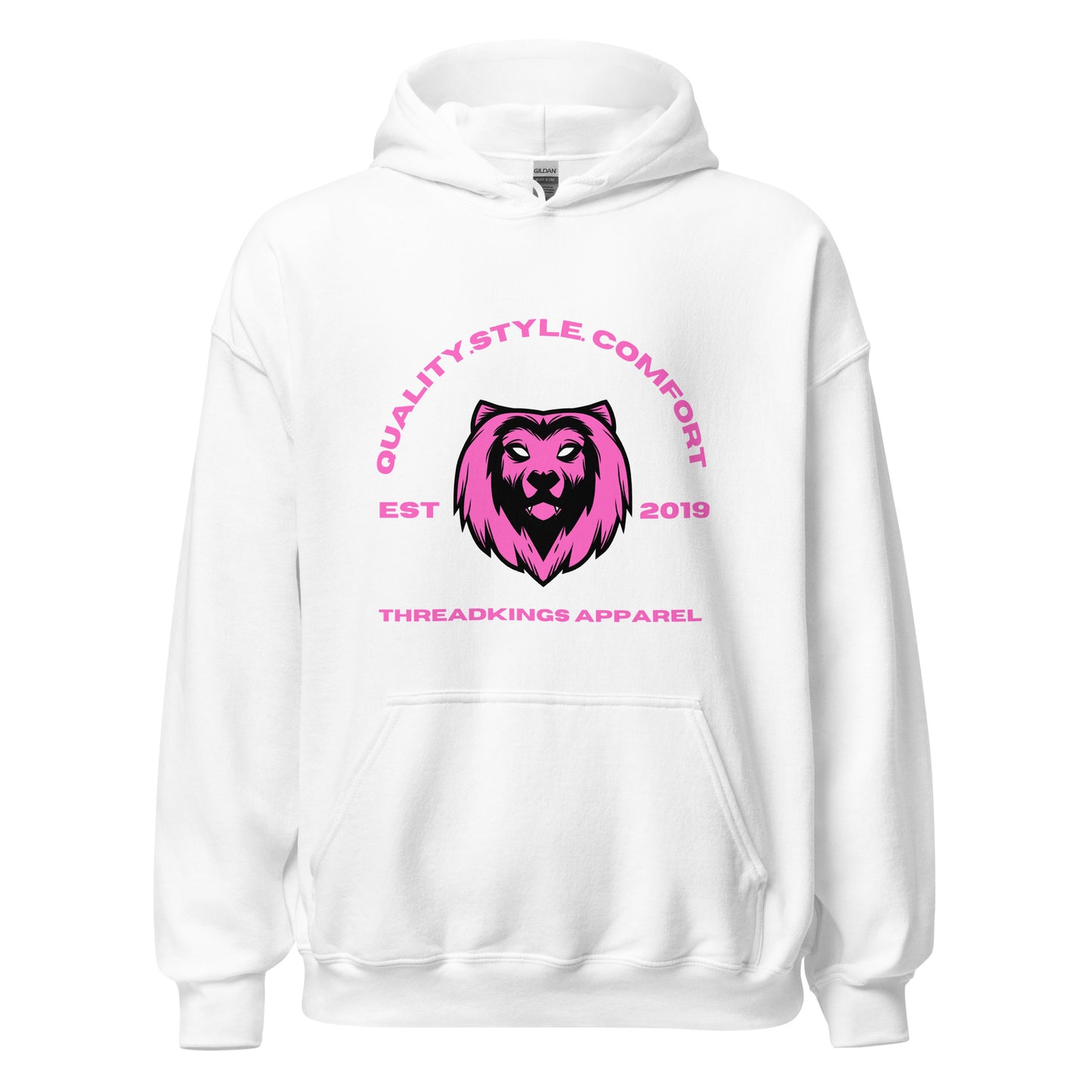 Q.S.C Pink Lion Hoodie